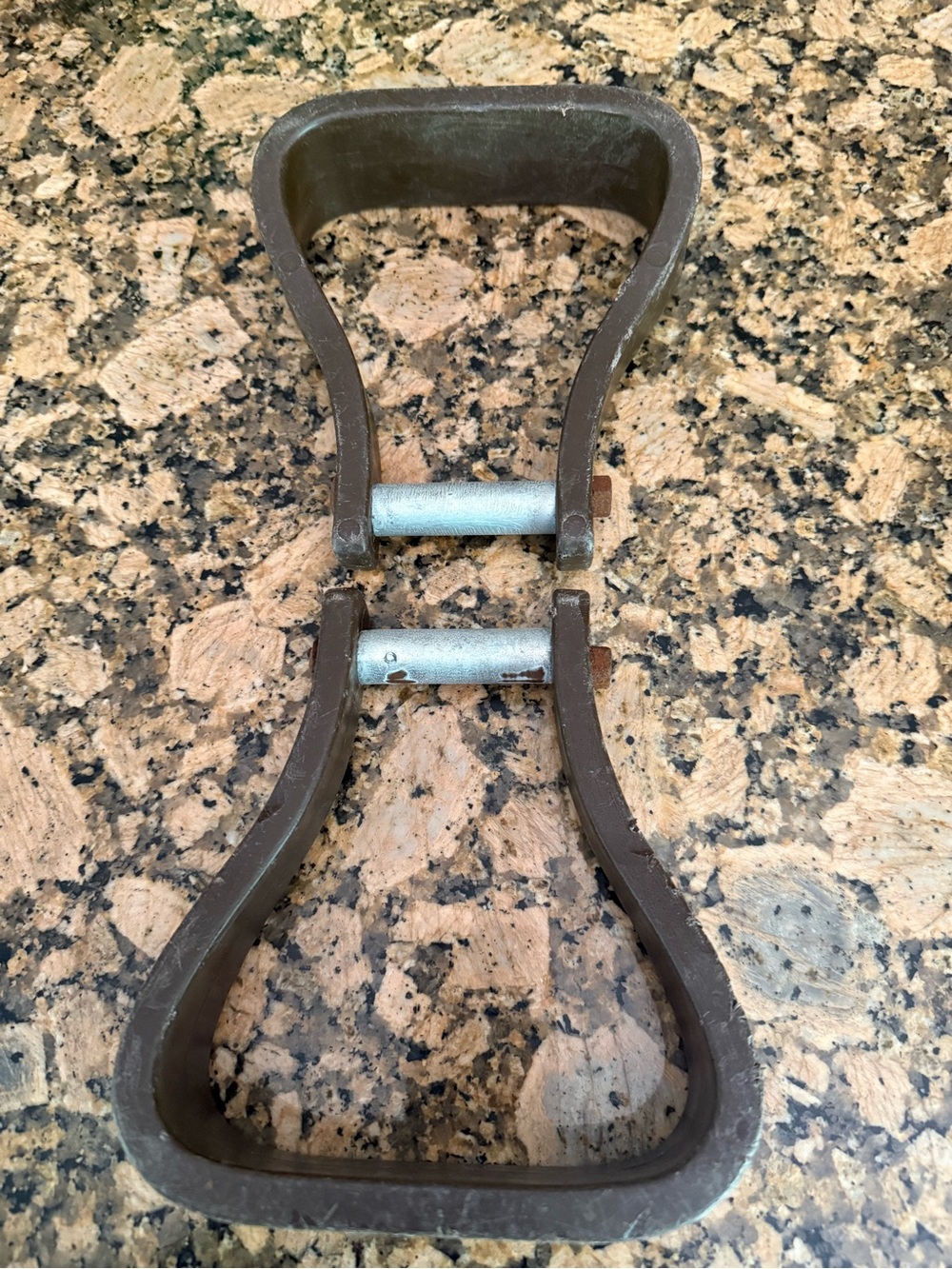 Western Brown Double Stirrup Leather Saddle Stirrup small adult foot / youth